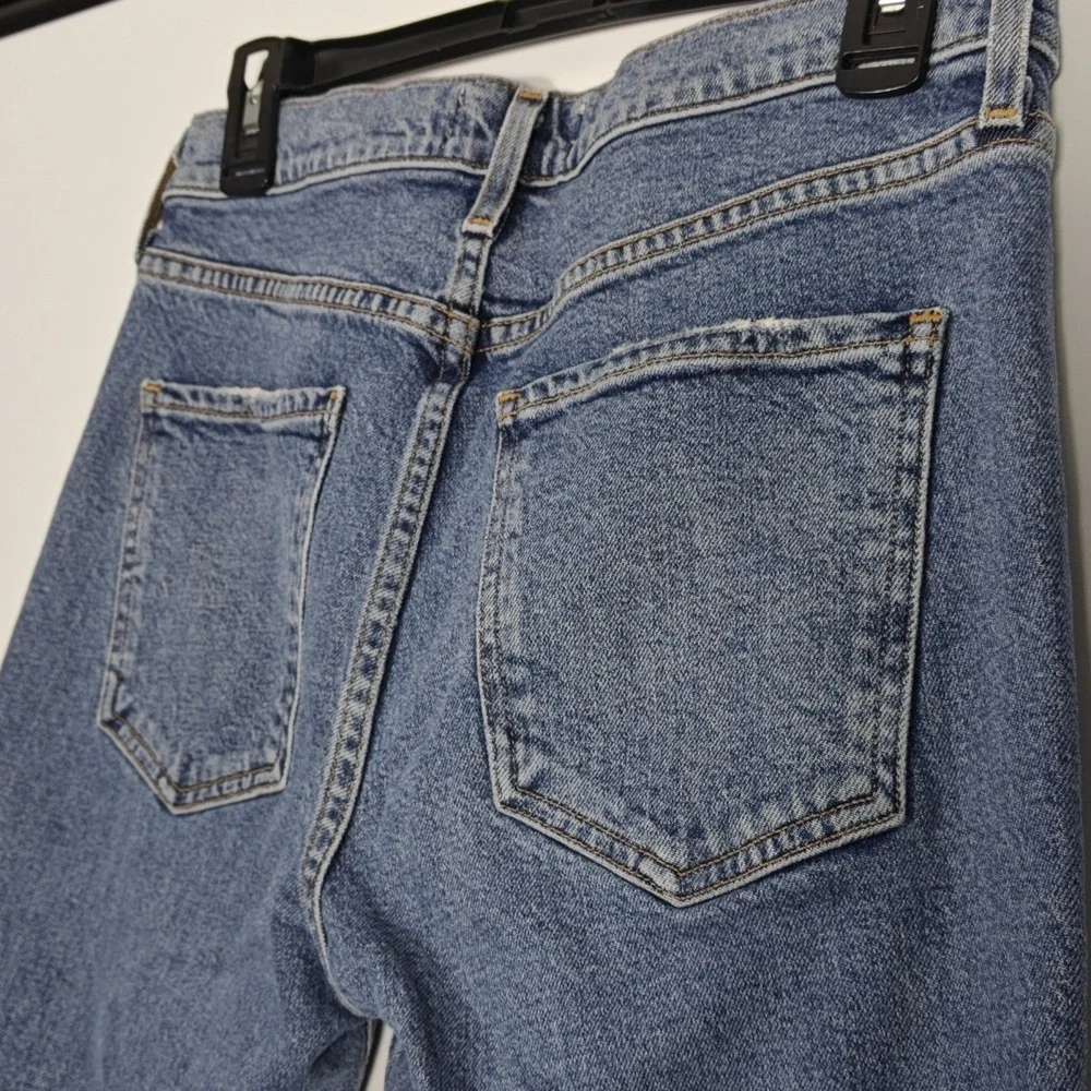 AGOLDE Toni Mid Rise Straight Medium Wash Blue Jeans Size 27 - Picture 16 of 16